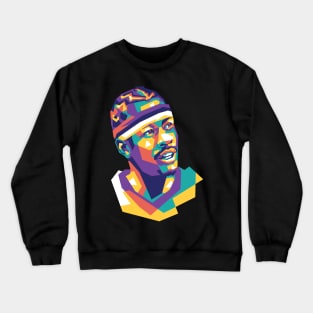 ALLEN IVERSON Art Design WPAP Crewneck Sweatshirt